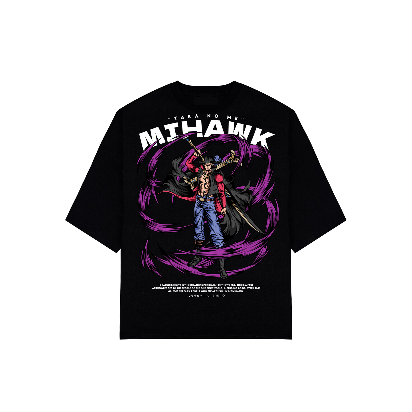 HUGGTALK - Black Unisex Oversized Tees #M2C9P