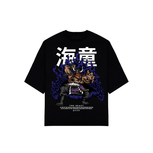 HUGGTALK - Black Unisex Oversized Tees #N9A4S