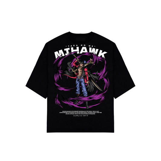 HUGGTALK - Black Unisex Oversized Tees #M2C9P