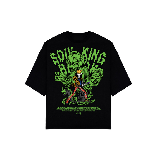 HUGGTALK - Black Unisex Oversized Tees #J8T9R