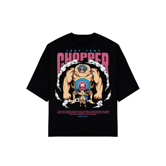 HUGGTALK - Black Unisex Oversized Tees #G1Y8H