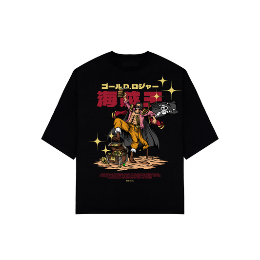 HUGGTALK - Black Unisex Oversized Tees #E7W2C